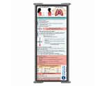 WhiteCoat Clipboard® Trifold - Silver Respiratory Therapy Edition